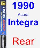 Rear Wiper Blade for 1990 Acura Integra - Vision Saver