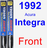 Front Wiper Blade Pack for 1992 Acura Integra - Vision Saver