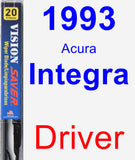 Driver Wiper Blade for 1993 Acura Integra - Vision Saver