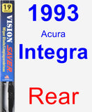 Rear Wiper Blade for 1993 Acura Integra - Vision Saver