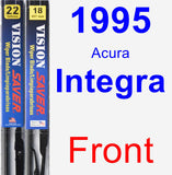 Front Wiper Blade Pack for 1995 Acura Integra - Vision Saver