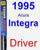 Driver Wiper Blade for 1995 Acura Integra - Vision Saver