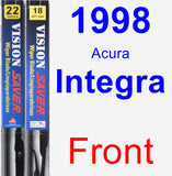 Front Wiper Blade Pack for 1998 Acura Integra - Vision Saver