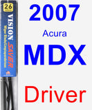 Driver Wiper Blade for 2007 Acura MDX - Vision Saver