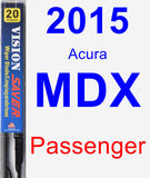 Passenger Wiper Blade for 2015 Acura MDX - Vision Saver