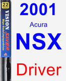 Driver Wiper Blade for 2001 Acura NSX - Vision Saver