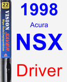 Driver Wiper Blade for 1998 Acura NSX - Vision Saver