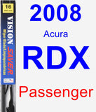 Passenger Wiper Blade for 2008 Acura RDX - Vision Saver