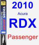 Passenger Wiper Blade for 2010 Acura RDX - Vision Saver