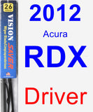 Driver Wiper Blade for 2012 Acura RDX - Vision Saver