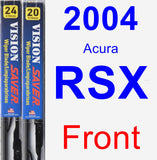 Front Wiper Blade Pack for 2004 Acura RSX - Vision Saver