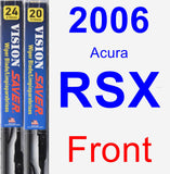 Front Wiper Blade Pack for 2006 Acura RSX - Vision Saver