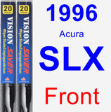 Front Wiper Blade Pack for 1996 Acura SLX - Vision Saver