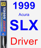 Driver Wiper Blade for 1999 Acura SLX - Vision Saver