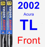 Front Wiper Blade Pack for 2002 Acura TL - Vision Saver