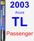 Passenger Wiper Blade for 2003 Acura TL - Vision Saver