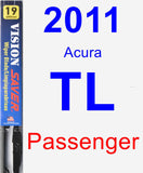 Passenger Wiper Blade for 2011 Acura TL - Vision Saver