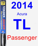 Passenger Wiper Blade for 2014 Acura TL - Vision Saver