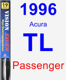 Passenger Wiper Blade for 1996 Acura TL - Vision Saver