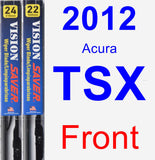 Front Wiper Blade Pack for 2012 Acura TSX - Vision Saver