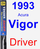 Driver Wiper Blade for 1993 Acura Vigor - Vision Saver