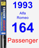 Passenger Wiper Blade for 1993 Alfa Romeo 164 - Vision Saver