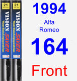 Front Wiper Blade Pack for 1994 Alfa Romeo 164 - Vision Saver