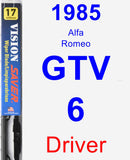 Driver Wiper Blade for 1985 Alfa Romeo GTV-6 - Vision Saver