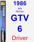 Driver Wiper Blade for 1986 Alfa Romeo GTV-6 - Vision Saver