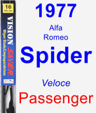 Passenger Wiper Blade for 1977 Alfa Romeo Spider - Vision Saver