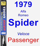 Passenger Wiper Blade for 1979 Alfa Romeo Spider - Vision Saver