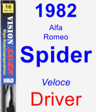 Driver Wiper Blade for 1982 Alfa Romeo Spider - Vision Saver