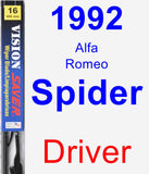 Driver Wiper Blade for 1992 Alfa Romeo Spider - Vision Saver