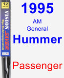 Passenger Wiper Blade for 1995 AM General Hummer - Vision Saver