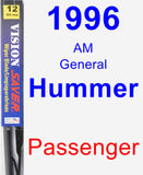 Passenger Wiper Blade for 1996 AM General Hummer - Vision Saver