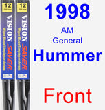 Front Wiper Blade Pack for 1998 AM General Hummer - Vision Saver