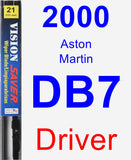 Driver Wiper Blade for 2000 Aston Martin DB7 - Vision Saver