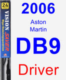 Driver Wiper Blade for 2006 Aston Martin DB9 - Vision Saver