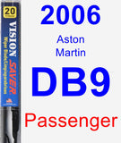 Passenger Wiper Blade for 2006 Aston Martin DB9 - Vision Saver