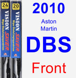 Front Wiper Blade Pack for 2010 Aston Martin DBS - Vision Saver