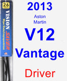 Driver Wiper Blade for 2013 Aston Martin V12 Vantage - Vision Saver