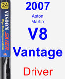 Driver Wiper Blade for 2007 Aston Martin V8 Vantage - Vision Saver