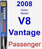 Passenger Wiper Blade for 2008 Aston Martin V8 Vantage - Vision Saver