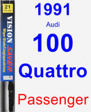 Passenger Wiper Blade for 1991 Audi 100 Quattro - Vision Saver