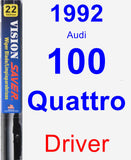 Driver Wiper Blade for 1992 Audi 100 Quattro - Vision Saver