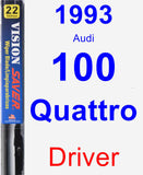 Driver Wiper Blade for 1993 Audi 100 Quattro - Vision Saver