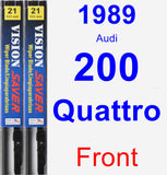 Front Wiper Blade Pack for 1989 Audi 200 Quattro - Vision Saver