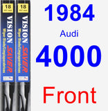 Front Wiper Blade Pack for 1984 Audi 4000 - Vision Saver