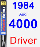 Driver Wiper Blade for 1984 Audi 4000 - Vision Saver