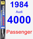 Passenger Wiper Blade for 1984 Audi 4000 - Vision Saver